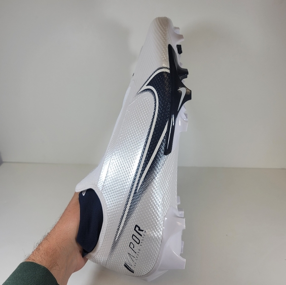Nike Vapor 360 Edge Pro Football Cleats White Navy CV6345-102 Men’s Size 16 - Picture 6 of 11